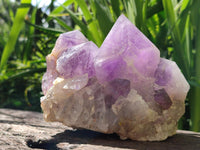 Natural Jacaranda Amethyst Crystal Clusters x 2 From Mumbwa, Zambia