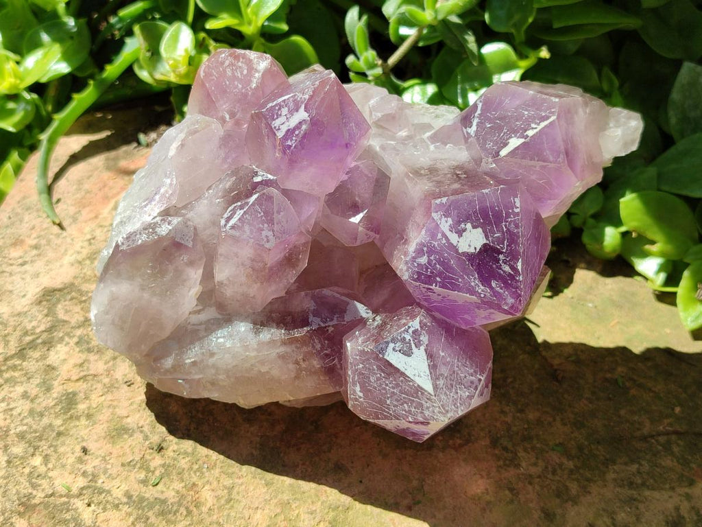 Natural Jacaranda Amethyst Crystal Clusters x 2 From Mumbwa, Zambia