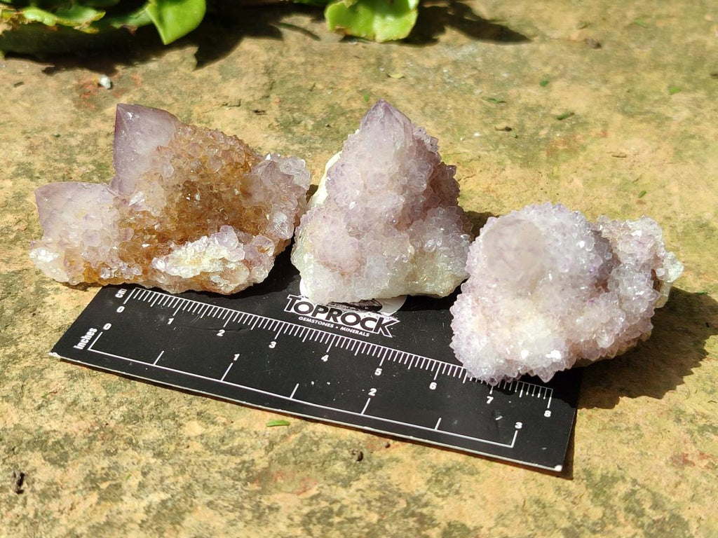 Natural Sunburst Lilac Amethyst Spirit Crystals and Clusters x 35 From Boekenhouthoek, South Africa