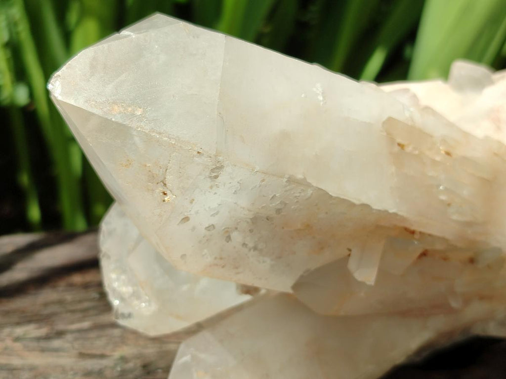 Natural Clear Cascading Quartz Crystal Cluster x 1 From Madagascar