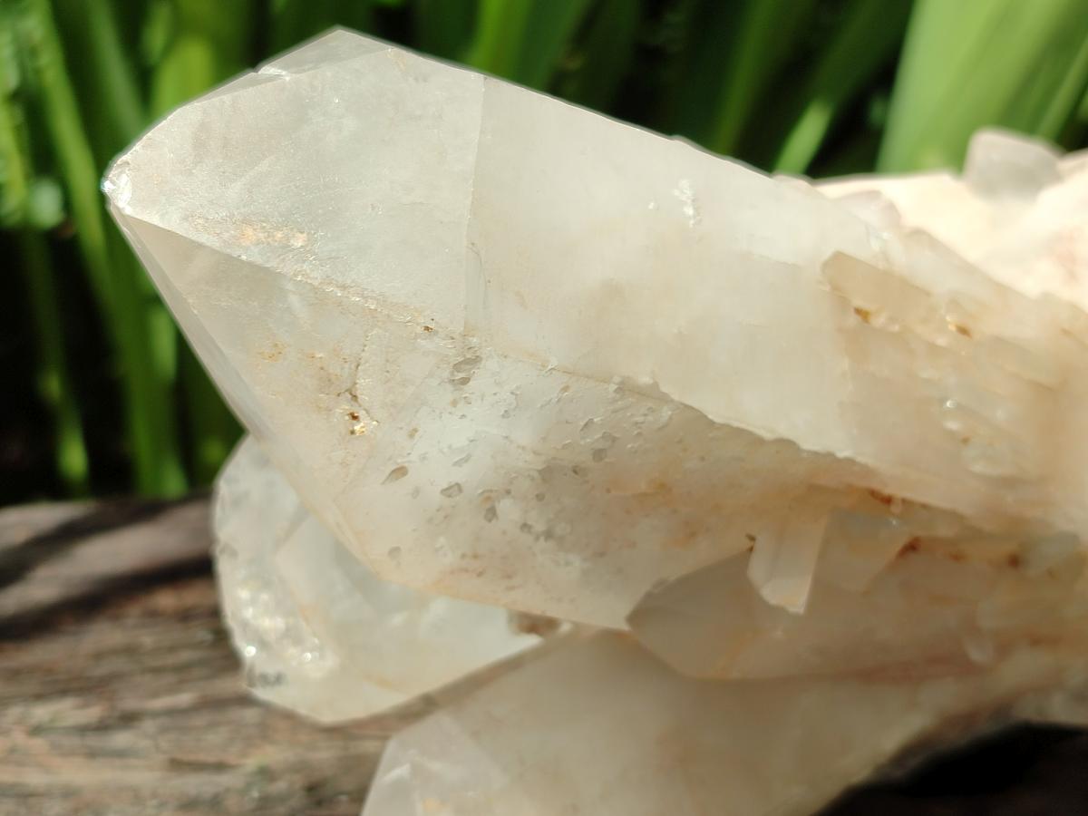 Natural Clear Cascading Quartz Crystal Cluster x 1 From Madagascar