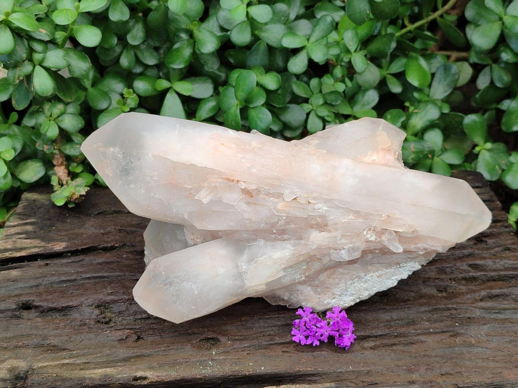 Natural Clear Cascading Quartz Crystal Cluster x 1 From Madagascar