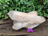 Natural Clear Cascading Quartz Crystal Cluster x 1 From Madagascar