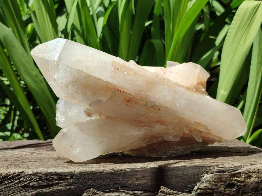 Natural Clear Cascading Quartz Crystal Cluster x 1 From Madagascar