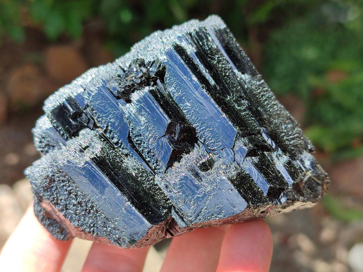 Natural Black Schorl Tourmaline Specimens x 3 From Erongo, Namibia
