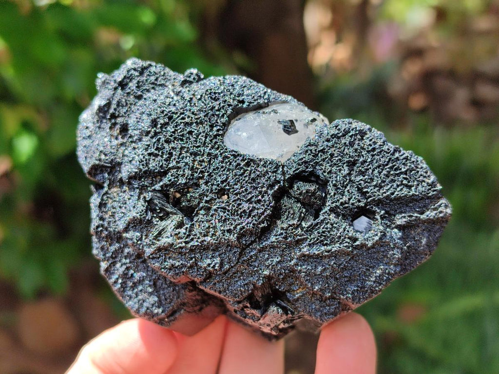 Natural Black Schorl Tourmaline Specimens x 3 From Erongo, Namibia