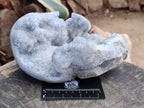 Polished Blue Celestite Geode Specimen x 1 From Sakoany, Madagascar - Toprock Gemstones and Minerals 