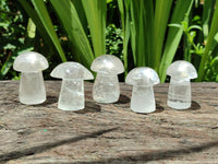 Polished Clear Quartz Mushrooms x 20 From Madagascar