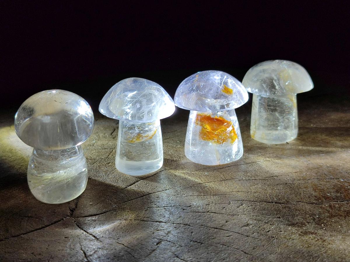 Polished Clear Quartz Mushrooms x 20 From Madagascar