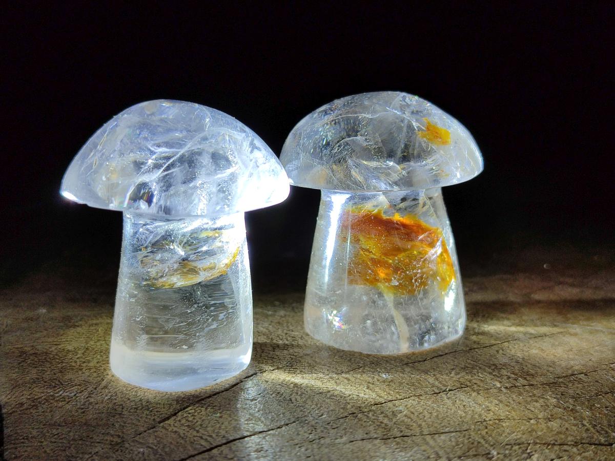 Polished Clear Quartz Mushrooms x 20 From Madagascar