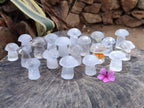Polished Clear Quartz Mushrooms x 20 From Madagascar