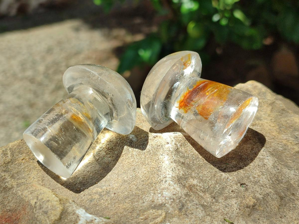 Polished Clear Quartz Mushrooms x 20 From Madagascar