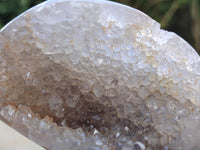 Polished Banded Agate with Crystalline Geodes x 12 From Maintirano, Madagascar