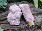 Natural Rare Rhodocalcite Specimens x 2 From Congo