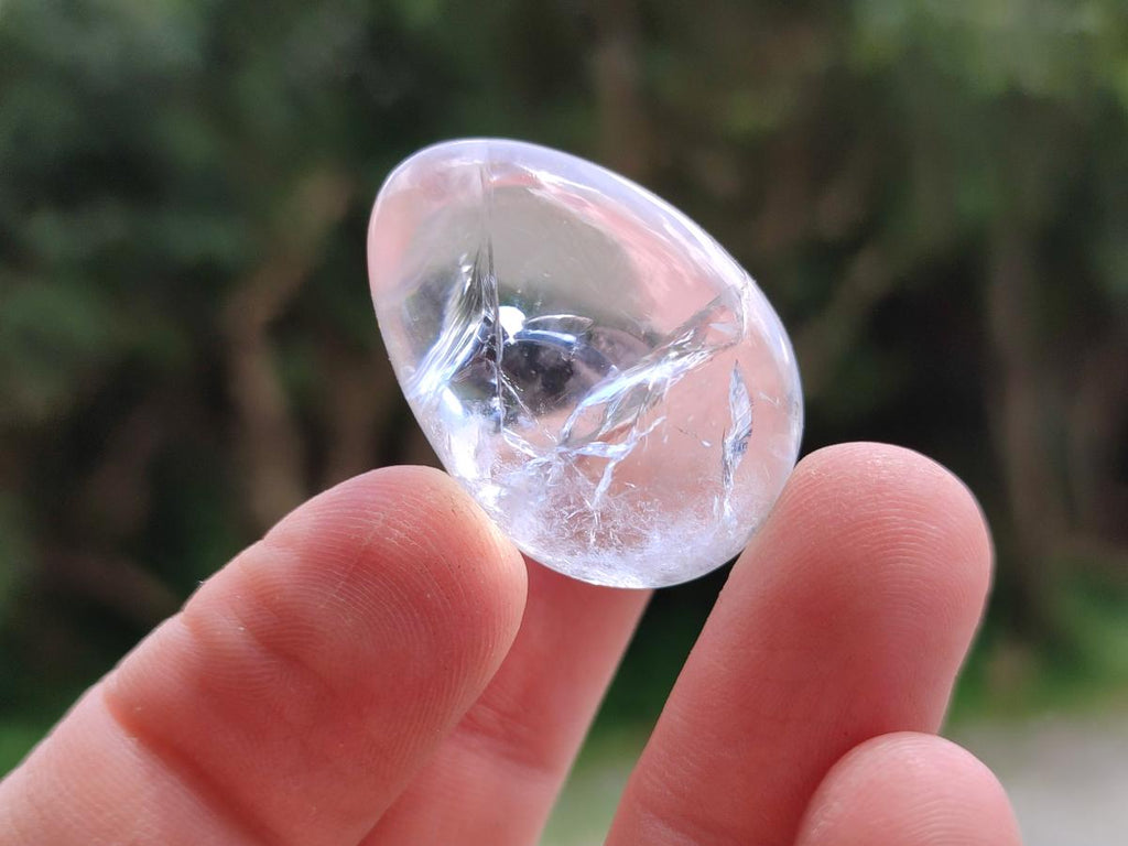 Polished Mini Rock Crystal Eggs x 40 From Amoron’i Mania, Madagascar