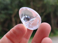 Polished Mini Rock Crystal Eggs x 40 From Amoron’i Mania, Madagascar