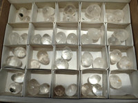 Polished Mini Rock Crystal Eggs x 40 From Amoron’i Mania, Madagascar