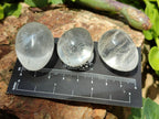 Polished Mini Rock Crystal Eggs x 40 From Amoron’i Mania, Madagascar
