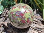 Polished Bastite Dragonsblood Stone Spheres x 2 From Tshipise, South Africa