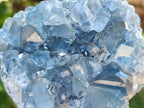 Natural Blue Celestite Geode Specimens x 2 From Sakoany, Madagascar