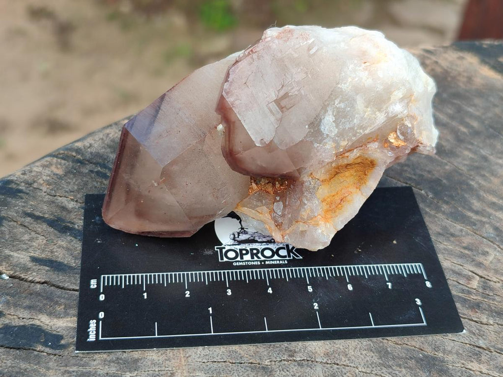 Natural Red Hematoid Quartz Crystals x 12 From Karoi, Zimbabwe