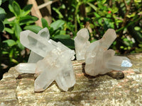 Natural Clear Quartz Clusters x 35 From Madagascar