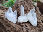 Natural Clear Quartz Clusters x 35 From Madagascar