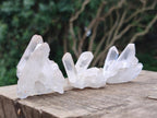 Natural Clear Quartz Clusters x 35 From Madagascar