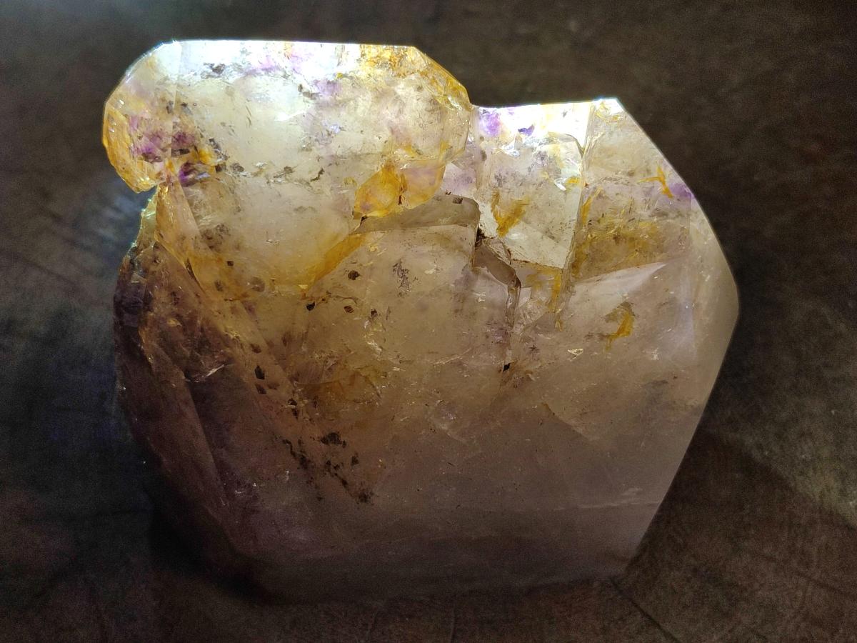 Polished Window Amethyst Crystals x 3 From Akansobe, Madagascar