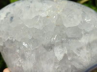 Polished Blue Lace Agate Standing Free Forms x 3 From Nsanje, Malawi