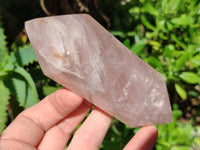 Polished Double Terminated Gemmy Rose Quartz Crystals x 6 From Madagascar