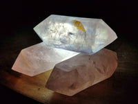 Polished Double Terminated Gemmy Rose Quartz Crystals x 6 From Madagascar