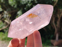 Polished Double Terminated Gemmy Rose Quartz Crystals x 6 From Madagascar