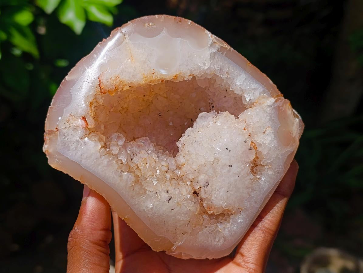 Polished Agates with Crystalline Geodes x 4 From Maintirano, Madagascar