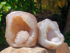 Polished Agates with Crystalline Geodes x 4 From Maintirano, Madagascar