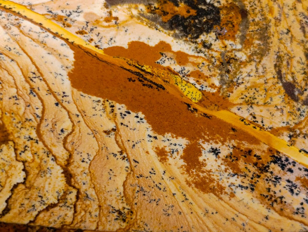 Polished Picture Stone Jasper Standing Free Forms x 3 From Ais-Ais, Namibia