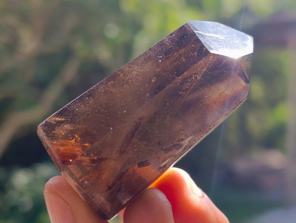 Polished Mixture of Smokey Quartz Crystals x 12 From Madagascar