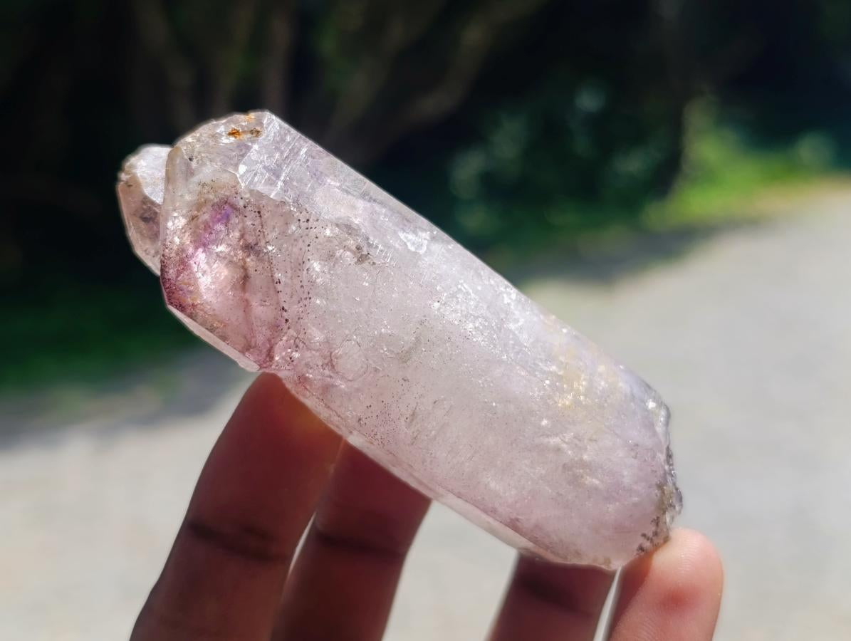 Natural Window Amethyst Crystals x 6 From Chiredzi, Zimbabwe