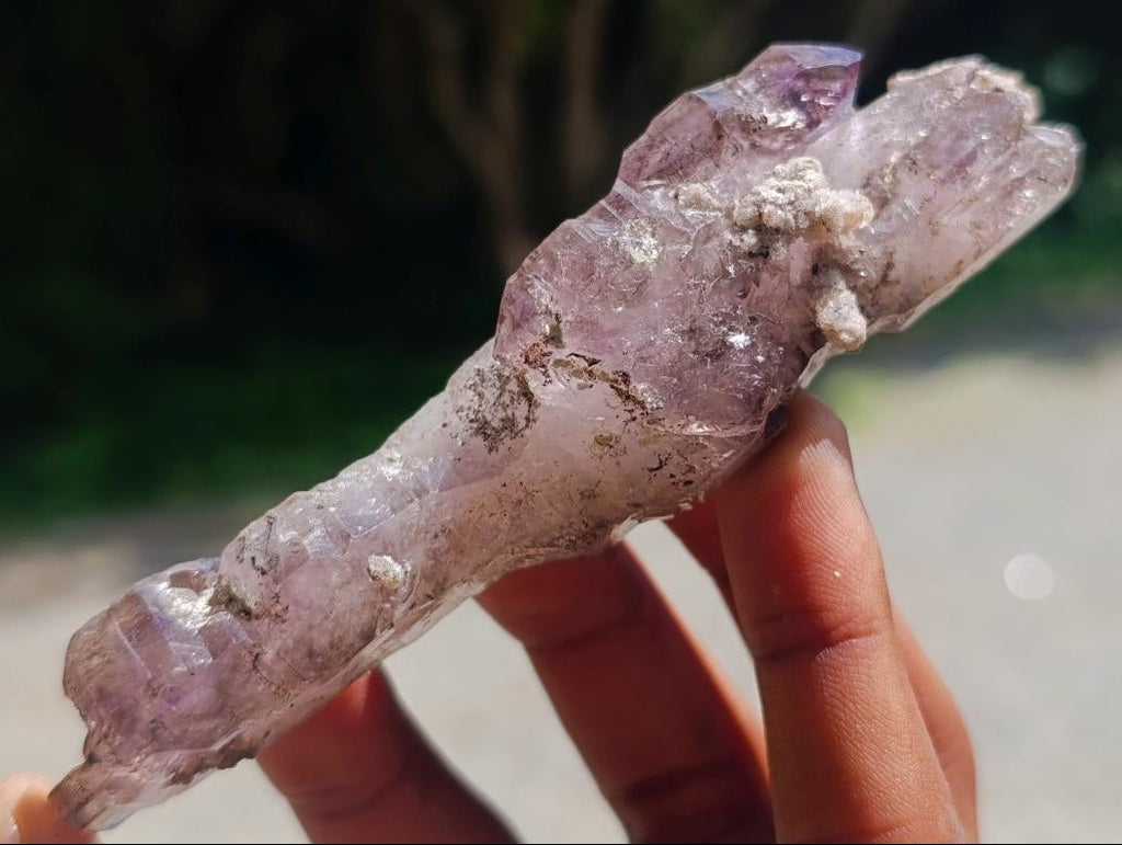 Natural Window Amethyst Crystals x 6 From Chiredzi, Zimbabwe