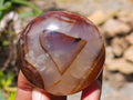Polished Carnelian Agate Gemstone Galets x 12 From Madagascar
