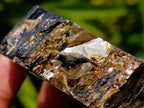 Polished Black Tourmaline Slices With Mica x 24 From Madagascar