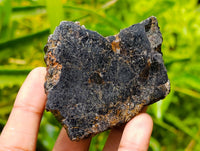 Polished Black Tourmaline Slices With Mica x 24 From Madagascar