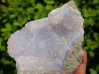 Natural Blue Lace Agate Geode Specimens x 4 From Nsanje, Malawi