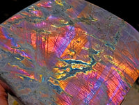 Polished Purple Sunset Labradorite Standing Free Form x 1 From Madagascar