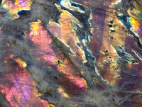 Polished Purple Sunset Labradorite Standing Free Form x 1 From Madagascar