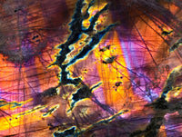 Polished Purple Sunset Labradorite Standing Free Form x 1 From Madagascar