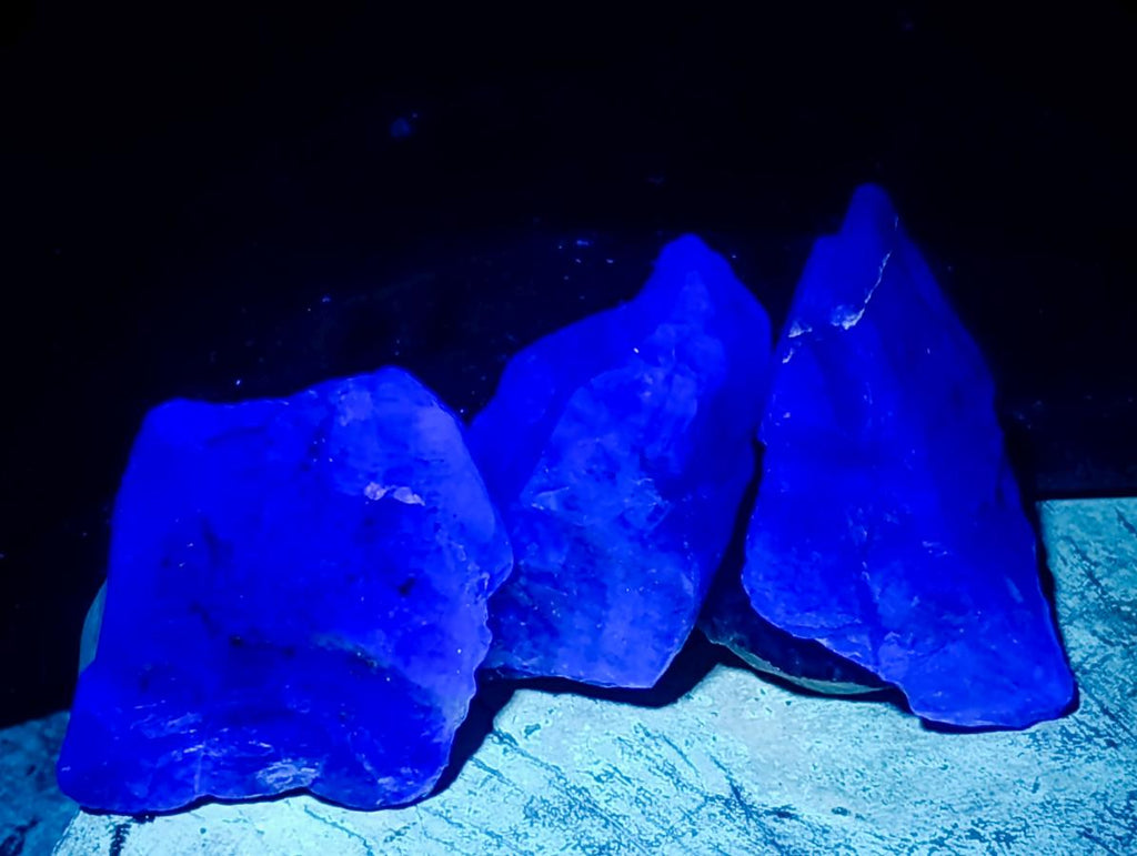 Natural Watermelon Fluorite Cobbed Specimens x 12 From Uis, Namibia