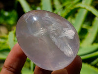 Polished Gemmy Star Rose Quartz Eggs x 12 From Madagascar