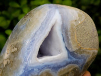 Polished Blue Lace Agate Standing Free Form x 1 From Nsanje, Malawi