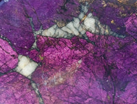 Polished Metallic Purpurite Slices x 6 From Erongo, Namibia